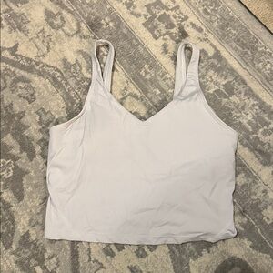 The Gym People White Longline Sports Bra Top